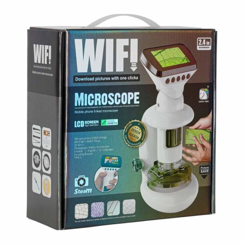 Kreatywny mikroskop elektroniczny z WiFi i ekranem LCD dla młodych odkrywców!