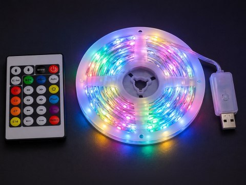 Kreatywna Taśma LED RGB - 10m z Bluetooth i Pilotem
