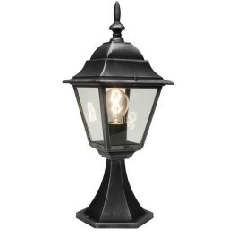  LATARNIA OGRODOWA szare srebro IP44 słupek 48cm   