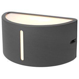 Kinkiet elewcja IP54 lampa szary góra dół BRELL kinkiet