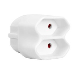 Rozgałęziacz 2-gniazdowy EURO mały kompaktowy  