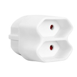 Rozgałęziacz 2-gniazdowy EURO mały kompaktowy  