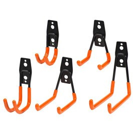Haczyki wieszaki uchwyt 5szt gumowane warsztat szyn tablic  