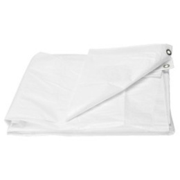 Plandeka plandeki 5,2x7,1m biała 90g/m2 nakrycie pokrycie maszyn drzewa   