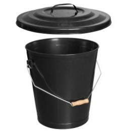 Wiadro popiół pokrywą kominek 20L