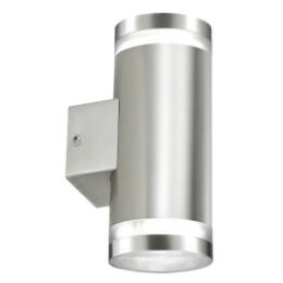 Lampa kinkiet góra dół RUST IP44 INOX kinkiet ścienny stalowa ogrodowa