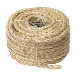 Linka sizalowa 15m 6mm sznur agawy wytrzymały naturalny