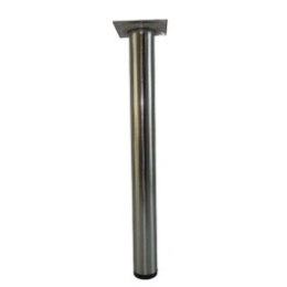 Noga stołu KSERO 30x3,0cm metalowa chrom czarny