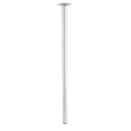 Noga stołu DRACO okrgła 80x3 cm srebrna metal  