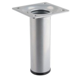 Noga meblowa BERTA 10x3cm metalowa srebrna