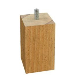 Noga meblowa BUKON 10x5,5x5,5cm drewno bukowe  