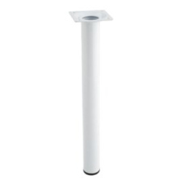 Noga meblowa HORN 30x3,0cm metalowa biała