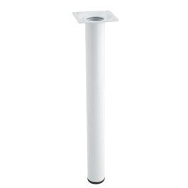 Noga meblowa HORN 30x3,0cm metalowa biała