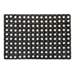 Wycieraczka DOBERAN 60x40 cm ażurowa gumowa czarna  