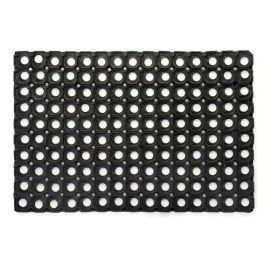 Wycieraczka DOBERAN 60x40 cm ażurowa gumowa czarna  