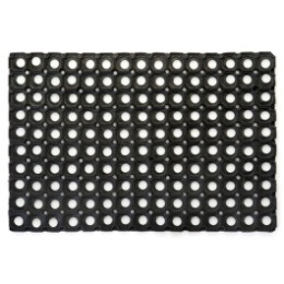 Wycieraczka MACKEY 150x100 cm gumowa czarna ażurowa