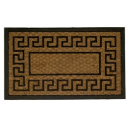 Wycieraczka SODEN 75x45 cm kokosowa beżowa wzór 