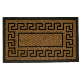 Wycieraczka SODEN 75x45 cm kokosowa beżowa wzór 