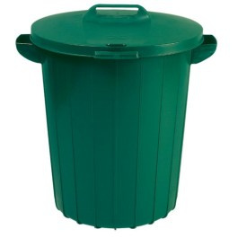 Beczka GRENNT 49cm zielony zbiornik ogrodowy pokrywa  