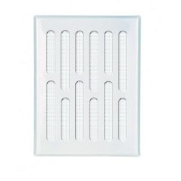 Kratka wentylacyjna BEBER 16,8x12,7cm blacha ocynk biała  