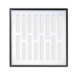 Kratka wentylacyjna BERRY 16,8x16,8cm srebrna stal nierdzewna  