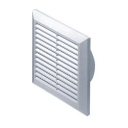 Kratka wentylacyjna CATMI 17x17cm biały tworzywo  