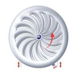 Kratka wentylacyjna CHAMON 18cm tworzywo biała  