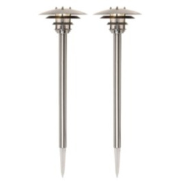 Lampa słupek ogrodowa UFFI LED 1W IP44 stal nierdzewna 2szt