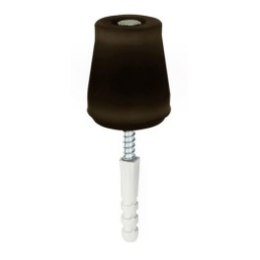 Odbojnik drzwi COLIN gumowy brązowy