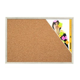 Tablica GRACJA korkowa 40x30cm srebrna rama  