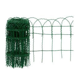 Siatka rabatowa 65cm z łukiem zielona powlekana 10mb