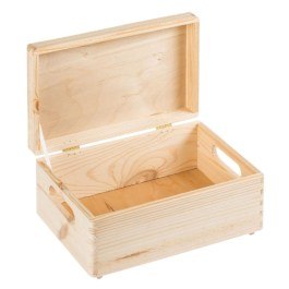 Pojemnik pokrywą skrzynka CRUZ 30x15x20cm pojemność 9l sosna  