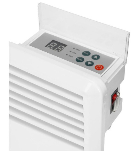 Grzejnik elektryczny 650W LCD termostat przeciwmrozowy IPX4   