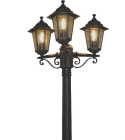 KLASYCZNA LATARNIA Ogrodowa czarna IP44 195cm