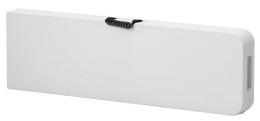 Ławka składana WHITE ogrodowa 183x43x28cm tworzywo HDPE