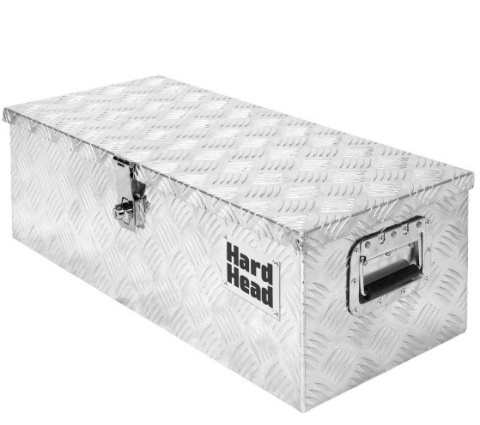 Skrzynia aluminiowa RAF ryflowana 76x25x32cm zamykana zamek