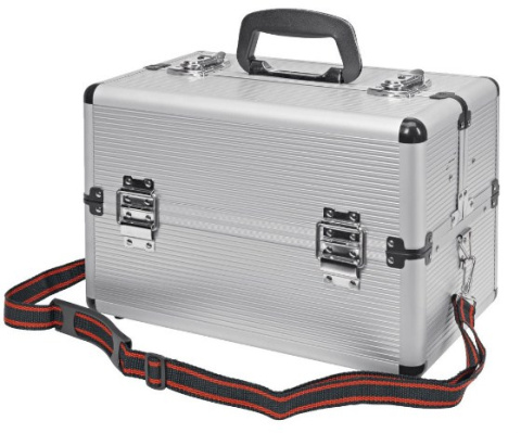 Walizka aluminiowa 36x22x24cm rozkładana kosmetyczka