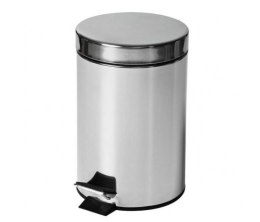 Kosz odpady biurowy domowy 3l Chrom  