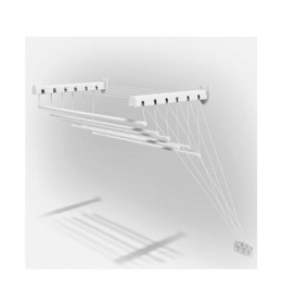 Suszarka sufitowa 6 prętów 7cm suszenia biała 120cm