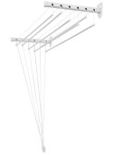 Suszarka sufitowa 6 prętów 7cm suszenia biała 120cm