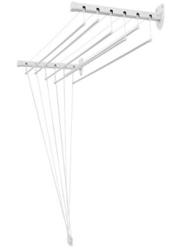 Suszarka sufitowa 6 prętów 7cm suszenia biała 120cm