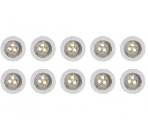 Lampa LED IP67 taras 10szt oczka podłogę mini światło