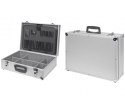 Walizka aluminiowa narzędzia przegródkam 46x15x33cmi
