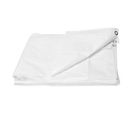 Plandeka plandeki 5,8x9,9m biała 90g/m2 nakryccie pokrycie maszyn drzewa