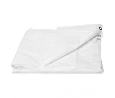 Plandeka plandeki 6,95x11,9m biała 90g/m2 nakrycie pokrycie maszyn drzewa