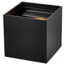Kinkiet kostka czarny regulowany lampa LED UP/DOWN