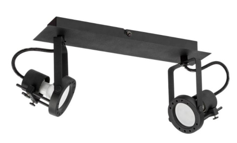 Lampa plafon TECHNIK BLACK 2 31,5x7cm GU10 czarny metal  