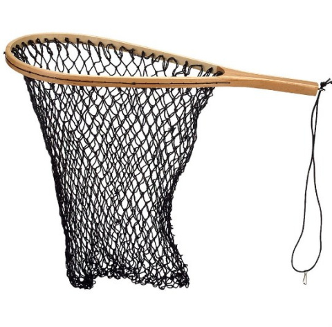 Podbierak wędkarski siatka drewniany trzonek  