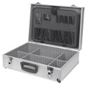Walizka aluminiowa narzędzia przegródkam 46x15x33cmi