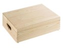 Pojemik pokrywą skrzynka CRUZ 40x15x30cm pojemność 18l sosna  
